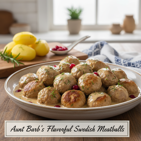 Aunt Barb's Flavorful Swedish Meatballs recipe
