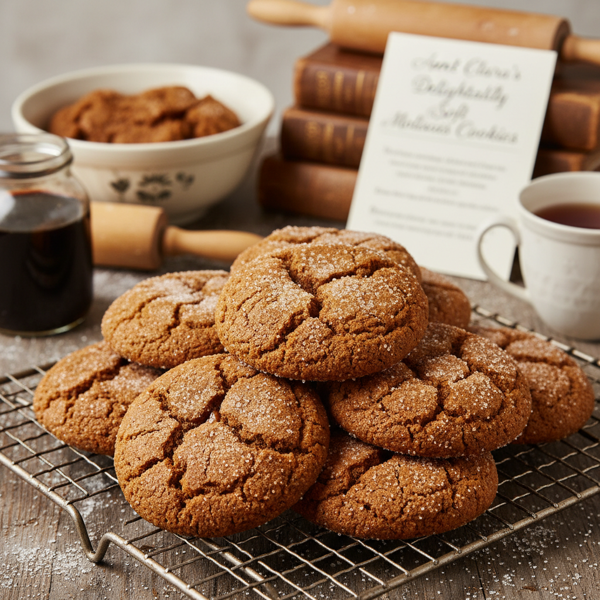 Aunt Clara's Delightfully Soft Molasses Cookies recipe