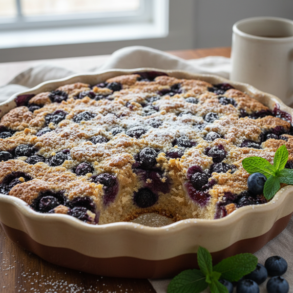 Aunt Sue's Delightful Blueberry Buckle recipe