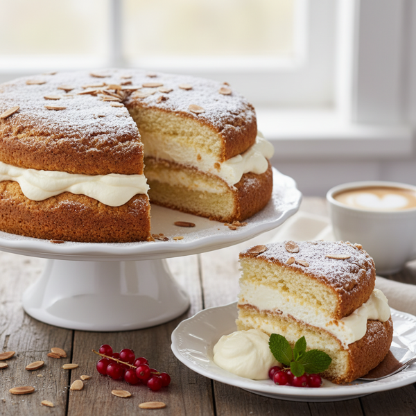 Austrian Almond Cream Torte recipe