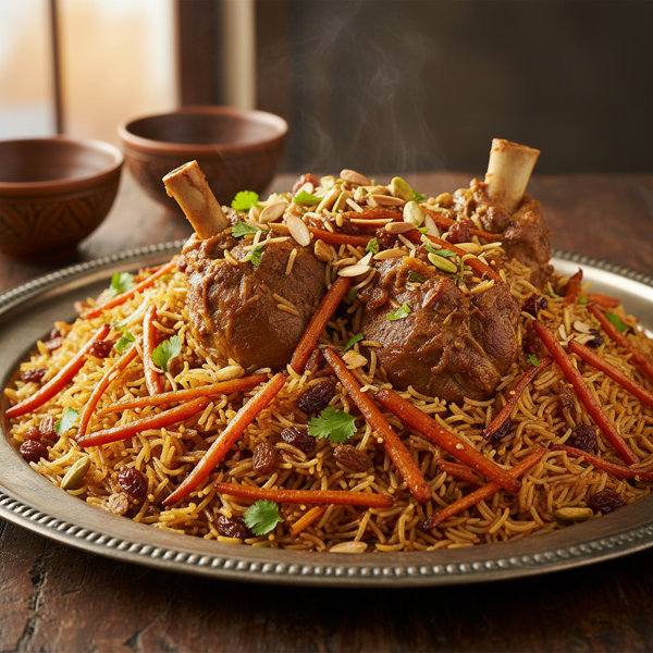 Authentic Afghani Kabuli Pulao with Lamb recipe