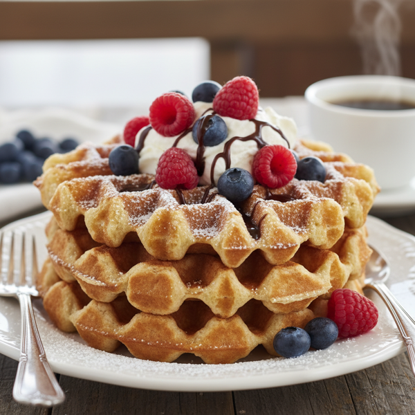 Authentic Brussels Belgian Waffles recipe
