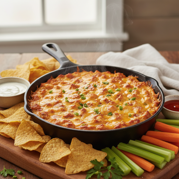Authentic Buffalo Chicken Wing Dip recipe