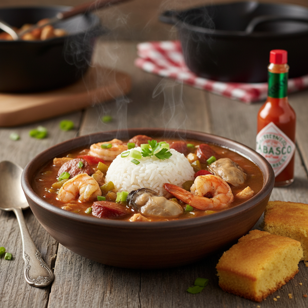Authentic Cajun Seafood Gumbo Delight recipe