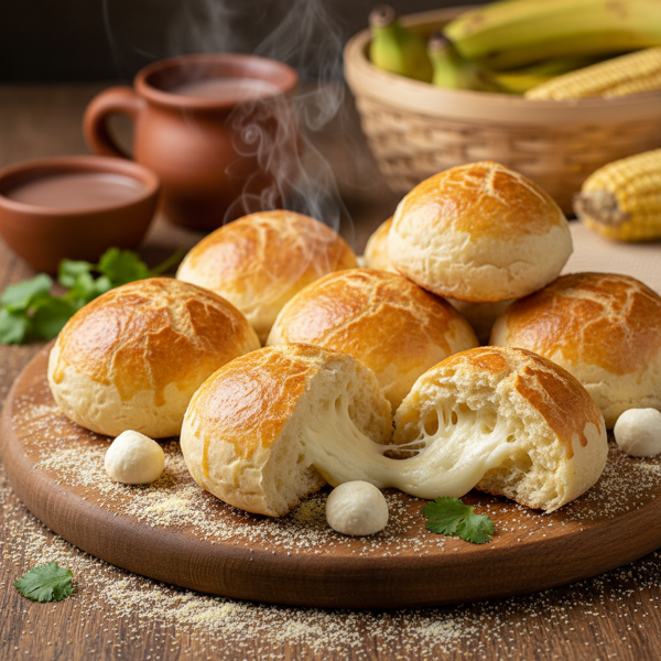 Authentic Colombian Pandebono (Cheesy Corn Bread Rolls) recipe