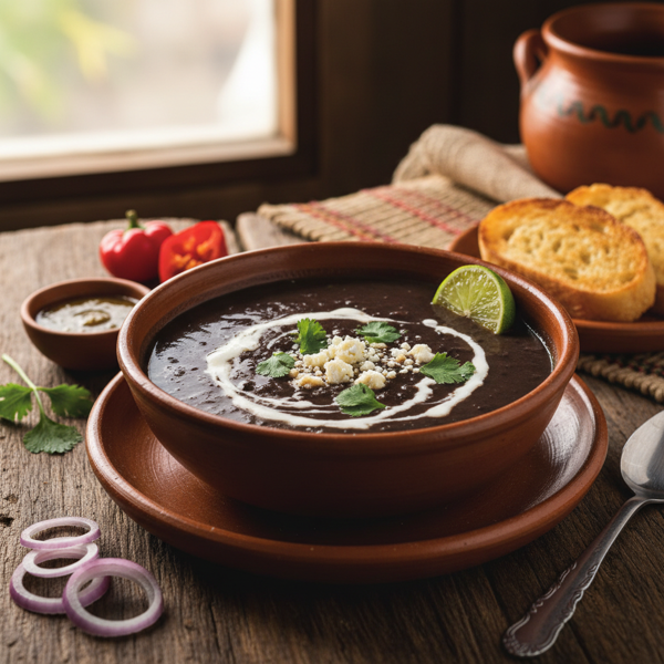 Authentic Costa Rican Black Bean Soup recipe