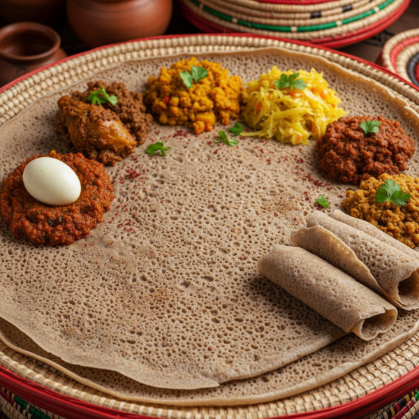Authentic Ethiopian Injera Flatbread recipe