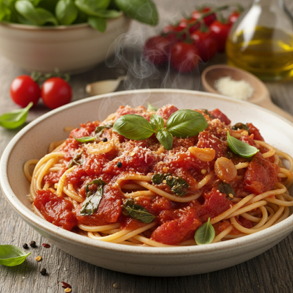 Authentic Fresh Basil Tomato Pasta Sauce recipe
