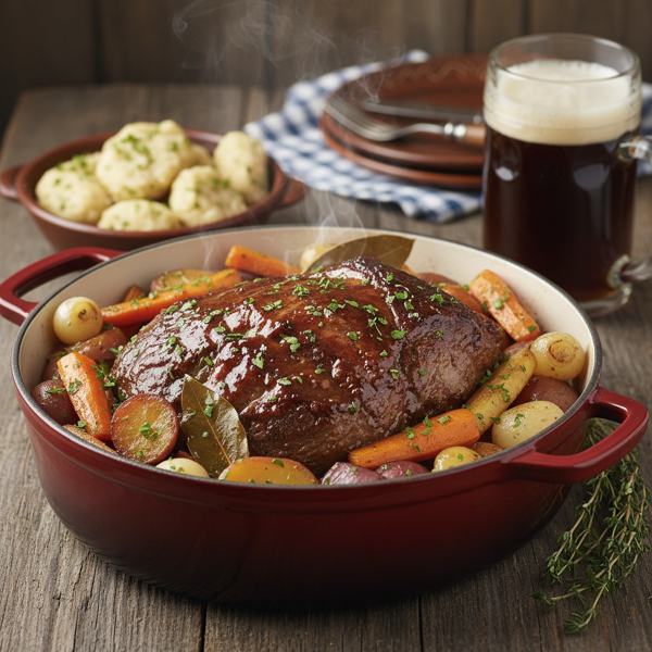 Authentic German Beer-Braised Pot Roast recipe