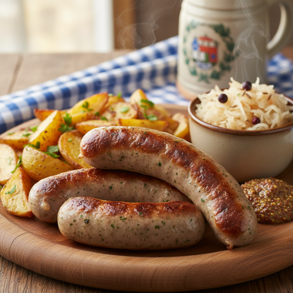 Authentic German Bratwurst with Veal and Pork recipe