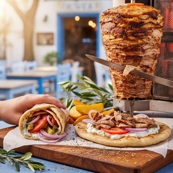 Authentic Greek Gyro Meat: Rotisserie, Grill, or Oven recipe