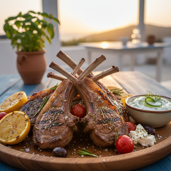 Authentic Greek Marinated Lamb Chops (Paidakia) recipe