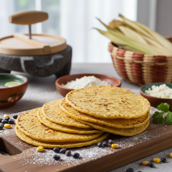 Authentic Homemade Corn Tortillas recipe