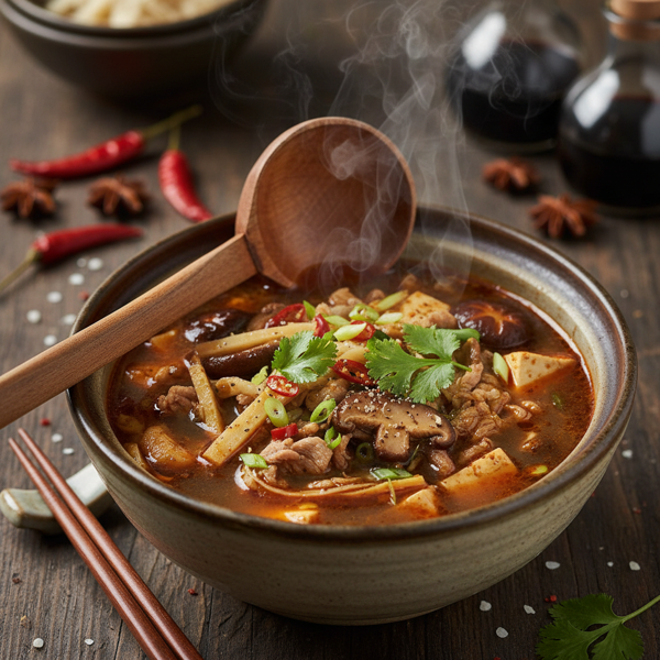 Authentic Hot and Sour Pork Soup recipe