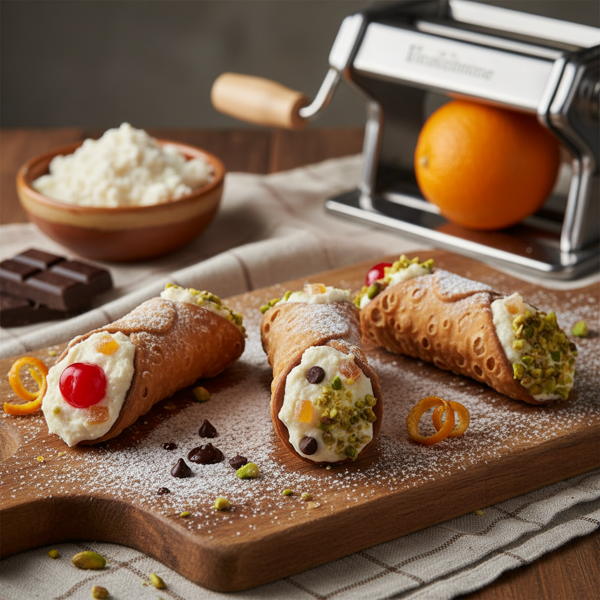 Authentic Italian Cannoli with Ricotta Filling recipe