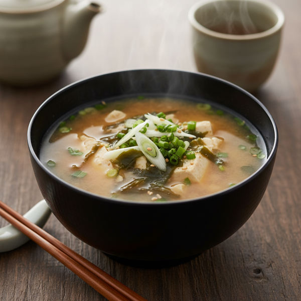 Authentic Japanese Miso Soup with Dashi recipe
