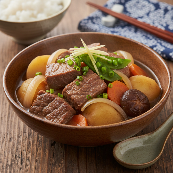 Authentic Japanese Nikujaga (Meat and Potato Stew) recipe