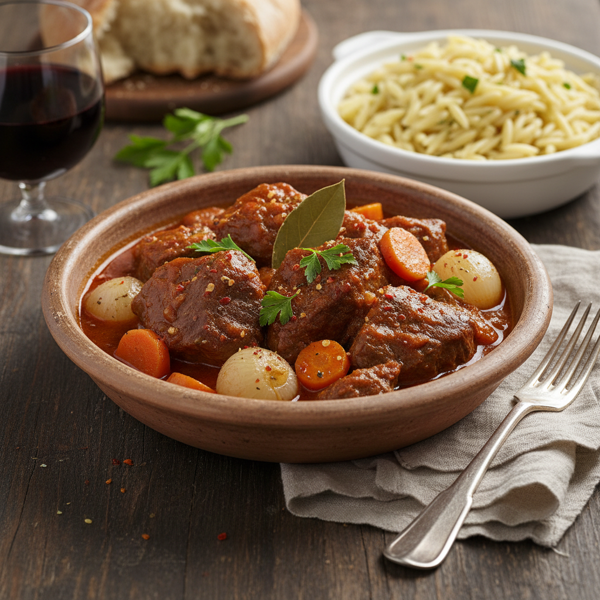 Authentic Kokkinisto Beef Stew recipe