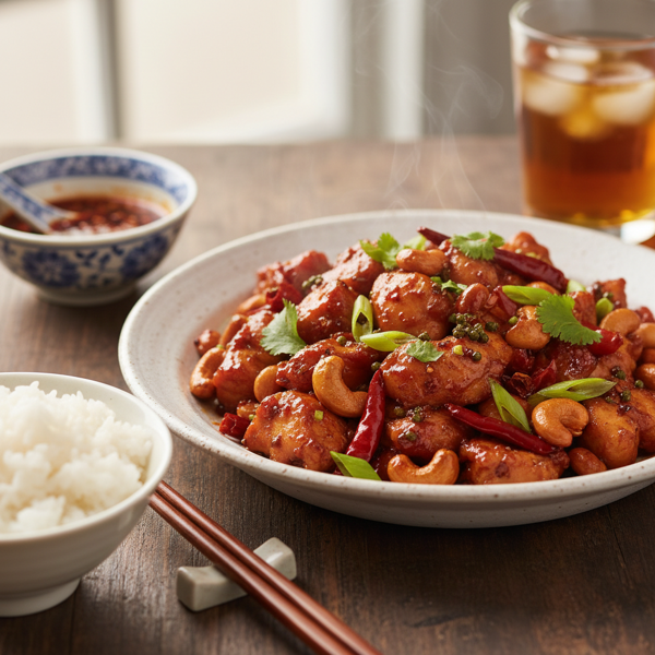 Authentic Kung Pao Chicken with Cashews recipe