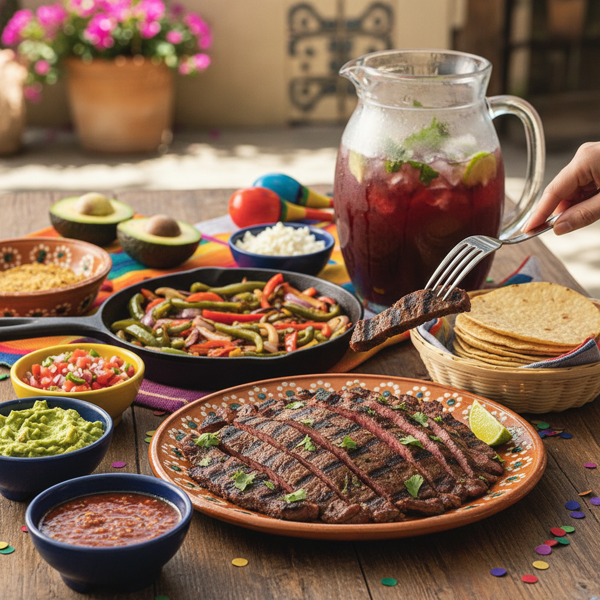 Authentic Mexican Carne Asada Fiesta recipe