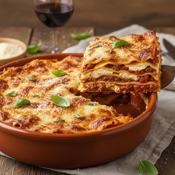 Authentic Neapolitan Lasagna with Homemade Pasta and Ragu recipe