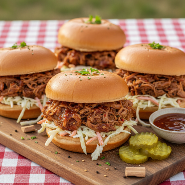 Authentic North Carolina BBQ Pulled Pork Sandwiches recipe