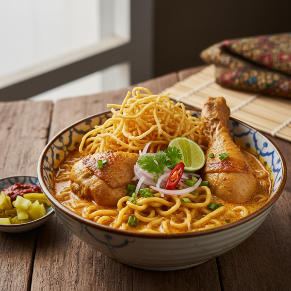 Authentic Northern Thai Chicken Khao Soi recipe