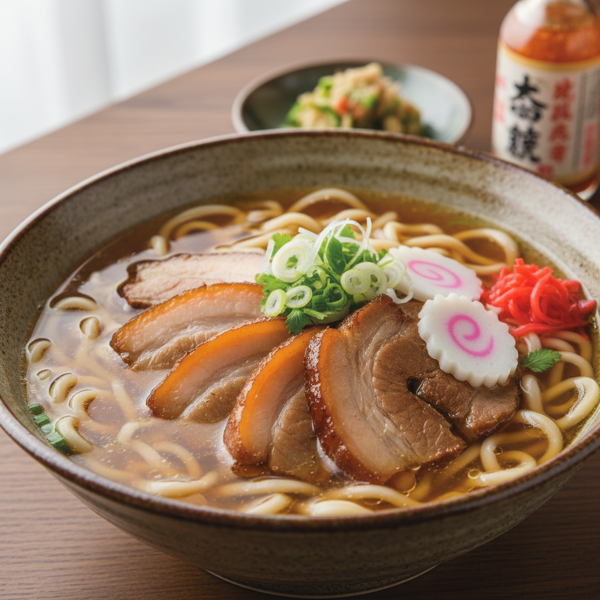 Authentic Okinawa Pork Soba recipe