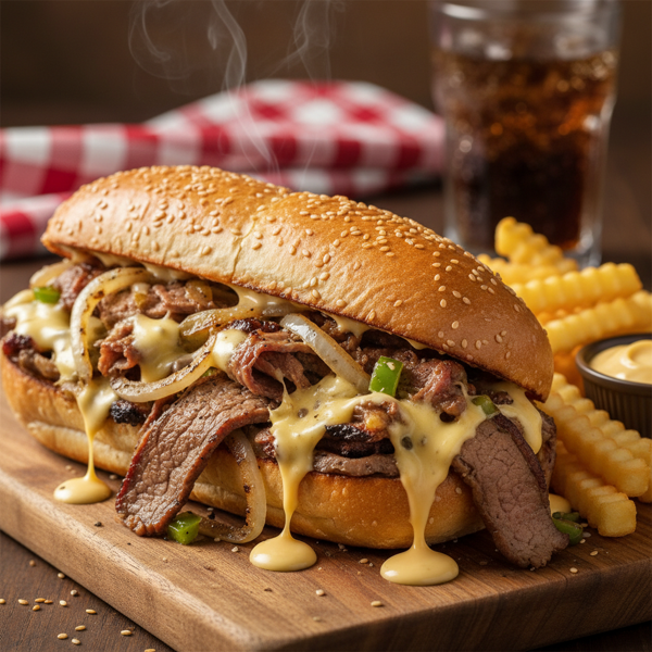 Authentic Philly Cheese Steak Delight recipe