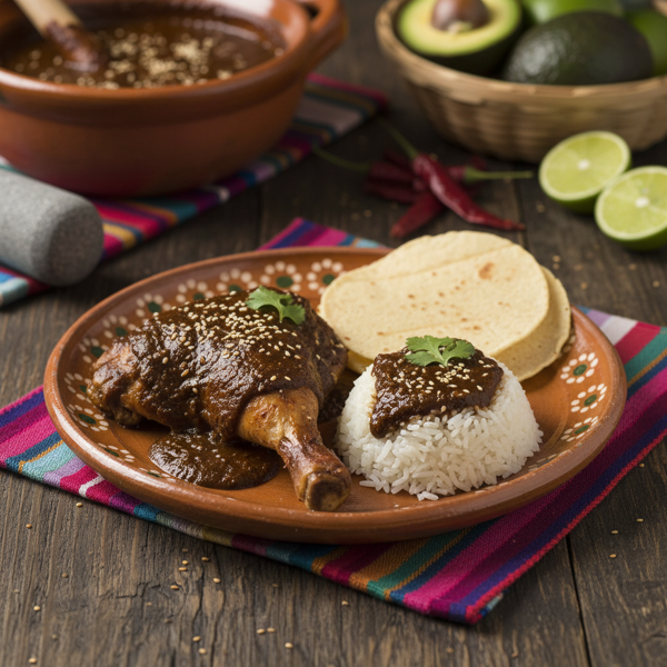 Authentic Pollo en Mole Poblano recipe