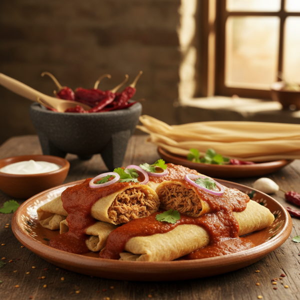 Authentic Pork Tamales with Red Chili Sauce recipe