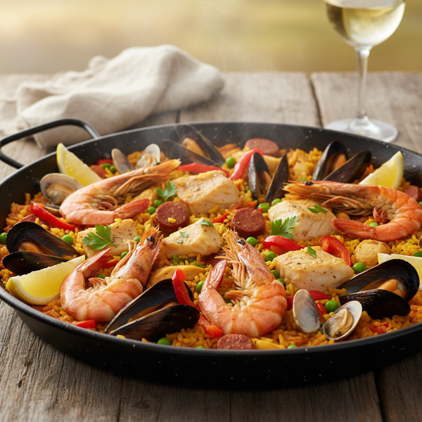 Authentic Portuguese Seafood Paella recipe