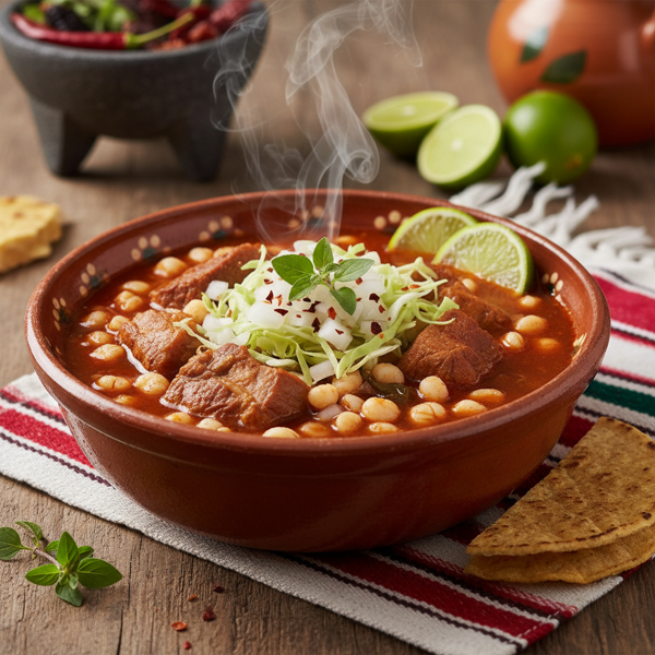 Authentic Pozole Rojo - Traditional Mexican Pork and Hominy Stew recipe