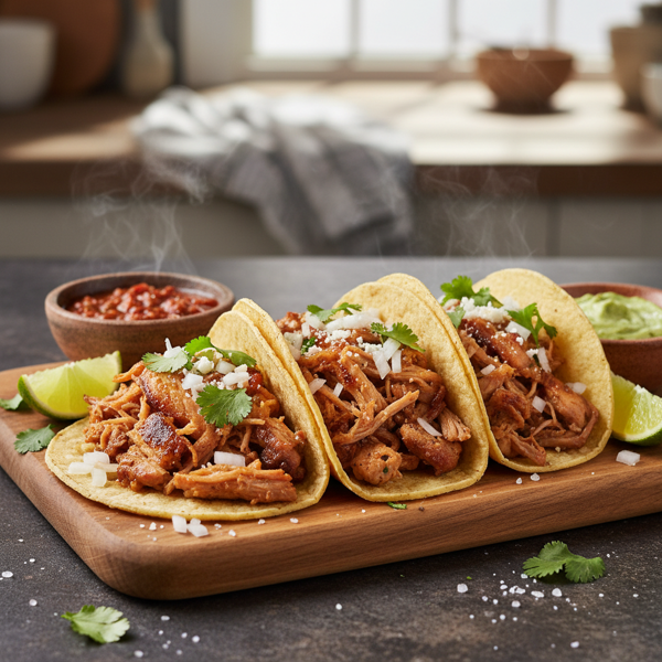 Authentic Slow-Cooked Pork Carnitas Tacos recipe