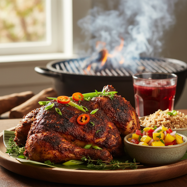 Authentic Spicy Jamaican Jerk Chicken recipe