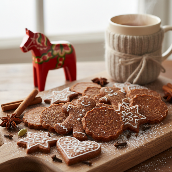 Authentic Swedish Pepparkakor Spice Cookies recipe