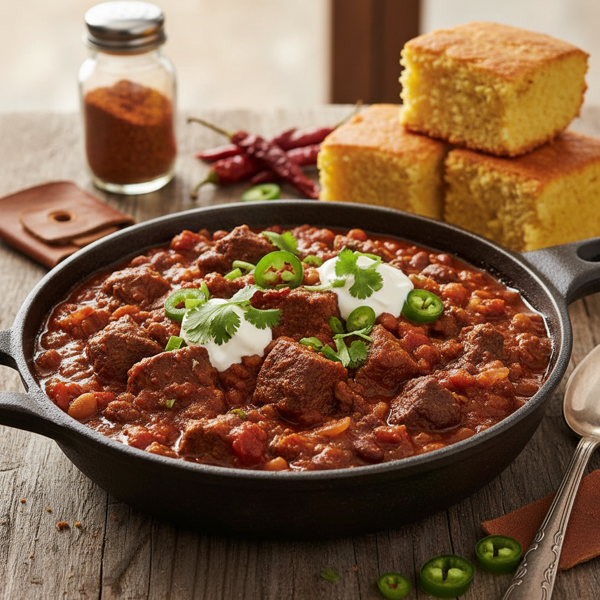 Authentic Texas-Style Beef Chili recipe
