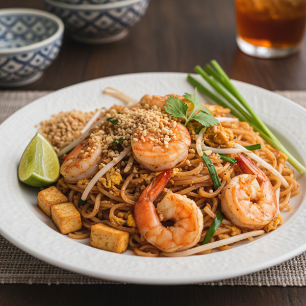 Authentic Thai Phad Thai Noodles recipe