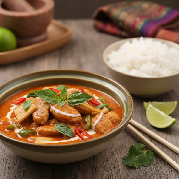 Authentic Thai Red Curry Chicken Delight recipe