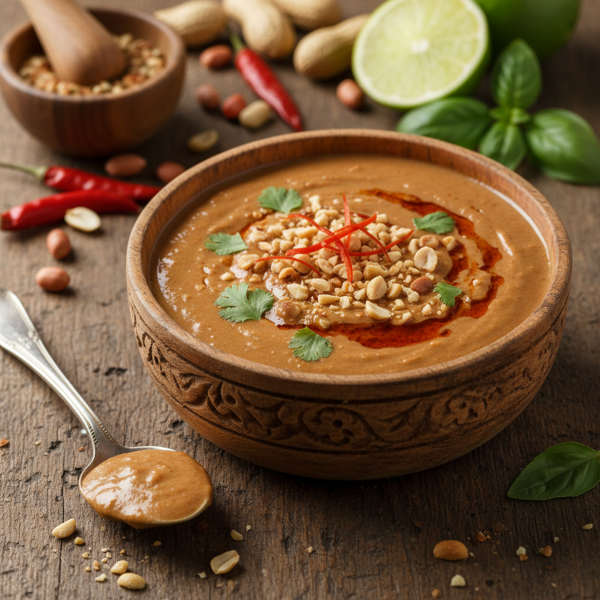 Authentic Thai Spicy Peanut Sauce recipe