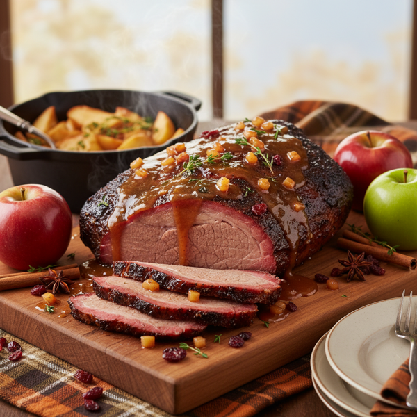 Autumn Apple Glazed Brisket recipe
