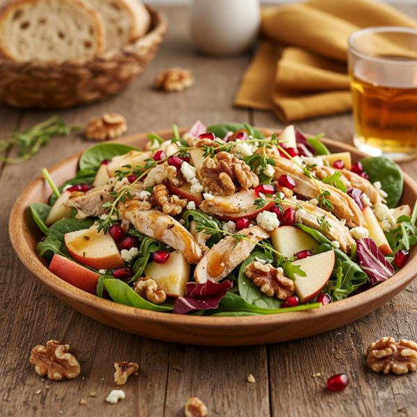 Autumn Chicken Salad with Apples and Crunchy Walnuts recipe