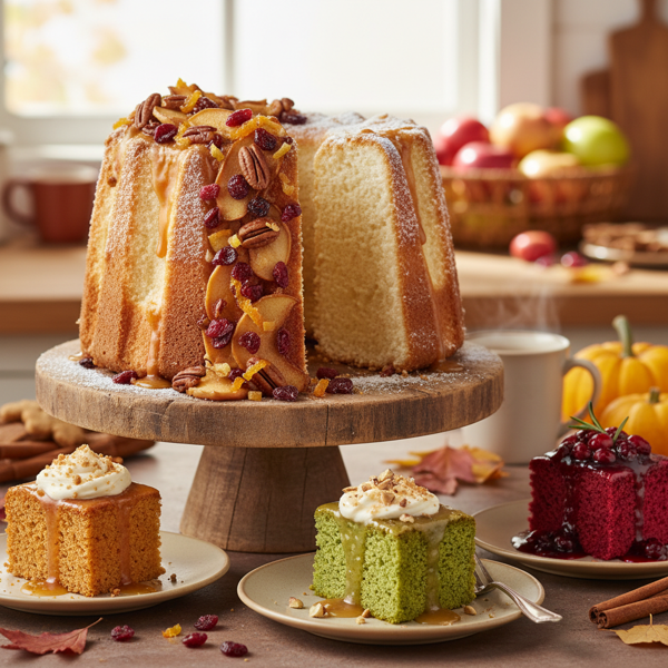 Autumn Delight Angel Food Cake with Flavor Variations recipe