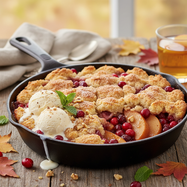 Autumn Delight Cranberry Pear Cobbler recipe