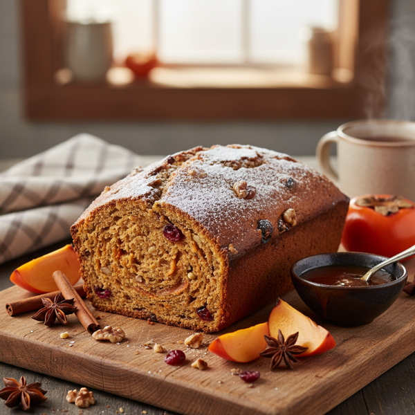 Autumn Delight Persimmon Bread recipe