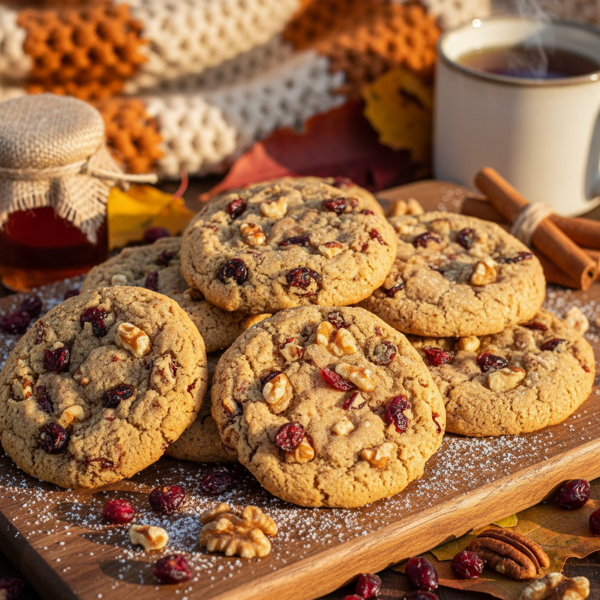 Autumn Harvest Cranberry Nut Cookies recipe