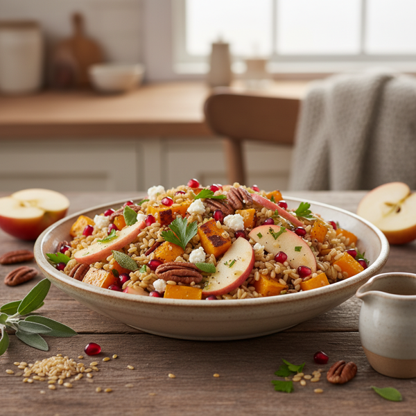 Autumn Harvest Farro Salad recipe