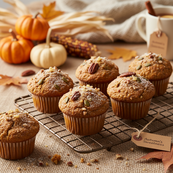 Autumn Harvest Five-Spice Pumpkin Muffins recipe