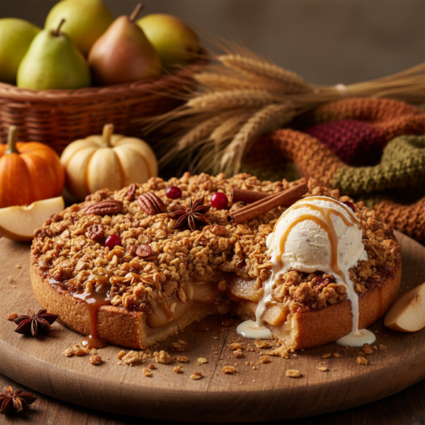 Autumn Harvest Pear Crumble Pie recipe