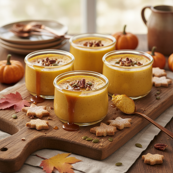 Autumn Harvest Pumpkin Caramel Custards recipe